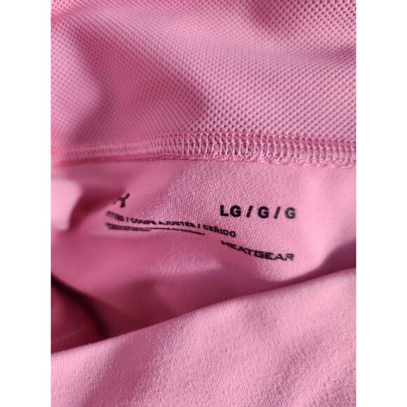 Under Armour Pink Leggings with White Accents - Picture 4 of 4